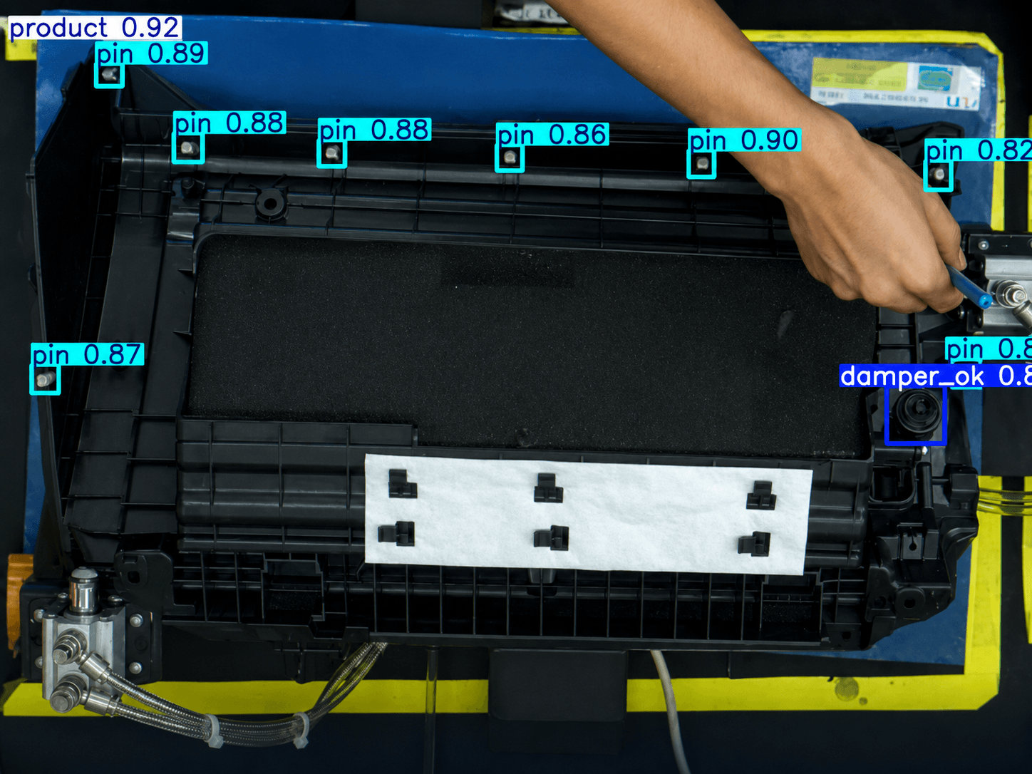 Manufacturing floor relying on manual checks and visual inspection